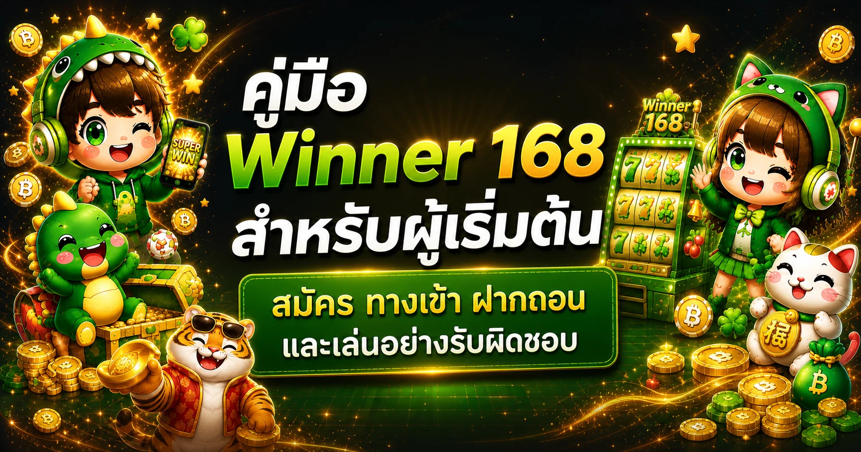 Winner 168 คู่มือเริ่มต้น | สมัคร ทางเข้า และฝากถอน